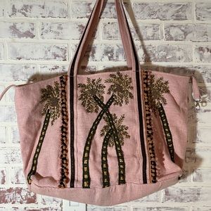 America & Beyond Paradise Palm Shoulder Bag Tote